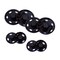12 Pieces Black Sew On Metal Snap Buttons Two-Part Closure 5/8 Inch